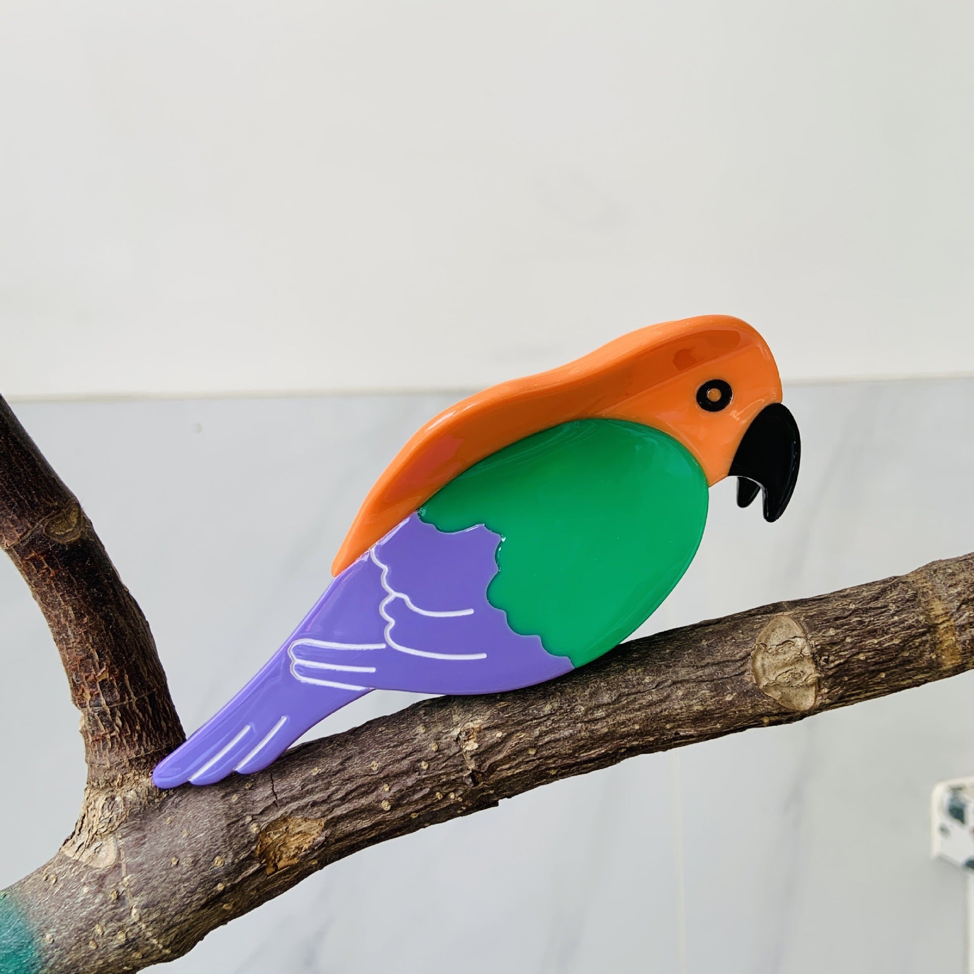 Women's Sweet Color Block Acetic acid sheets Hair Claws