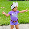 fashion children's solid color double-layer bowknot hairband