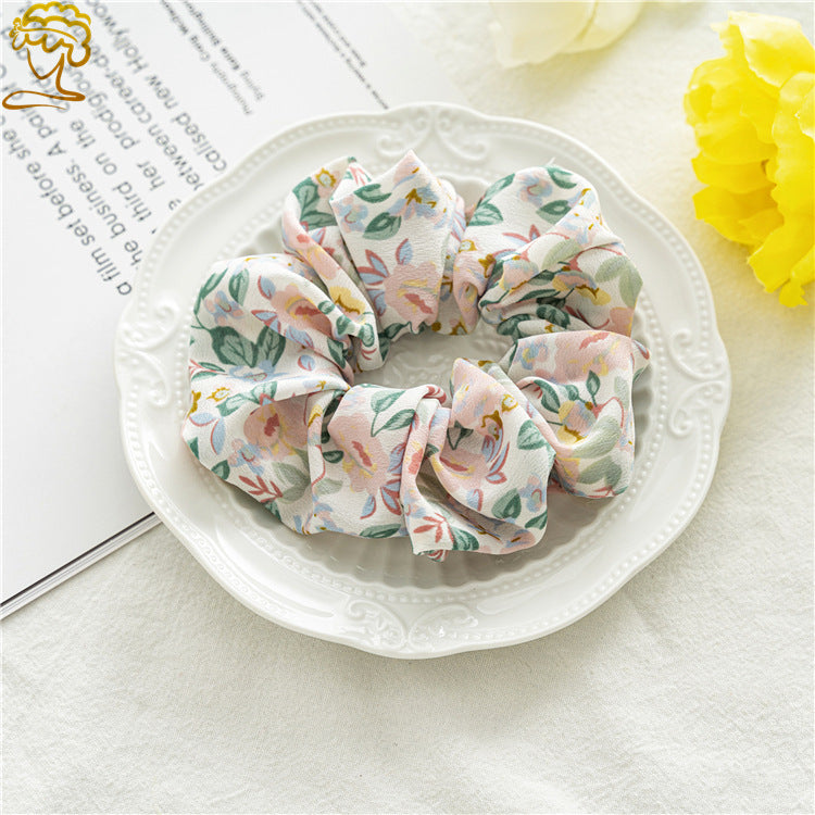 fashion flower cloth hair tie 1 piece