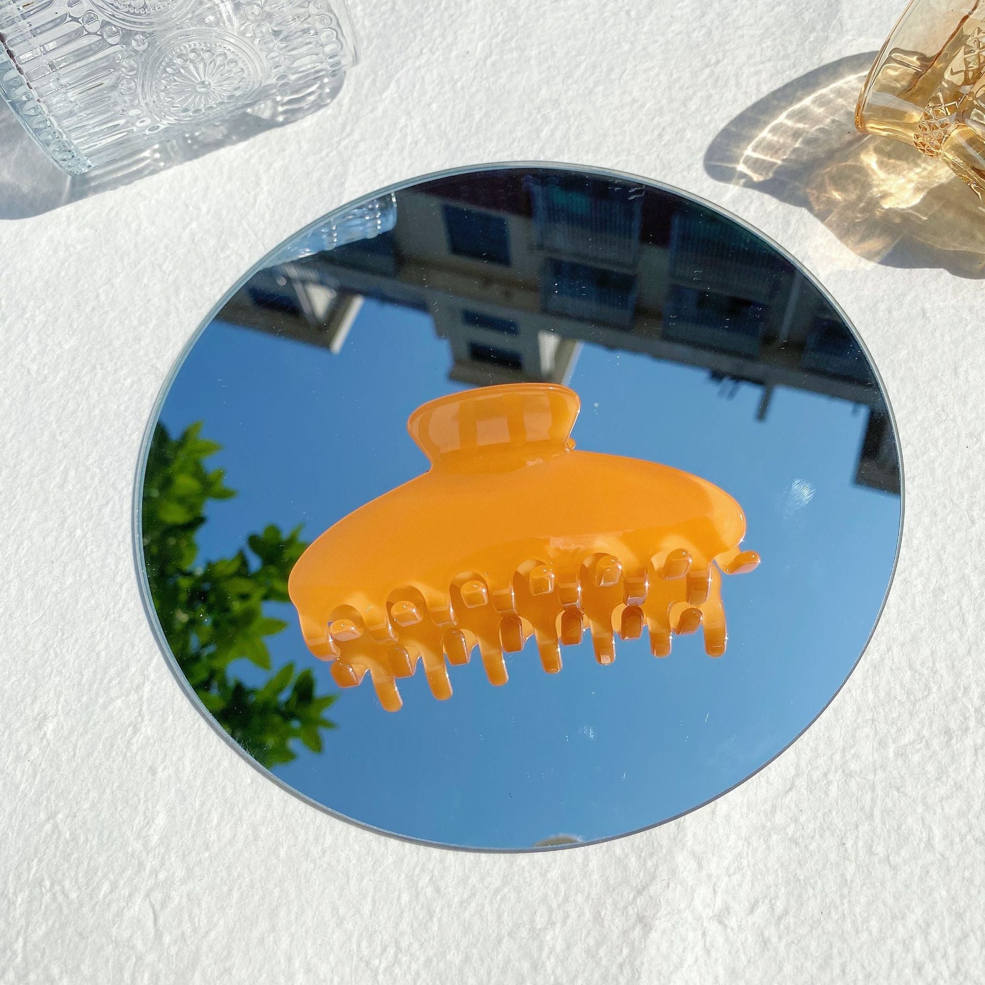 Women's Basic Simple Style Solid Color Acetic acid sheets Hair Claws