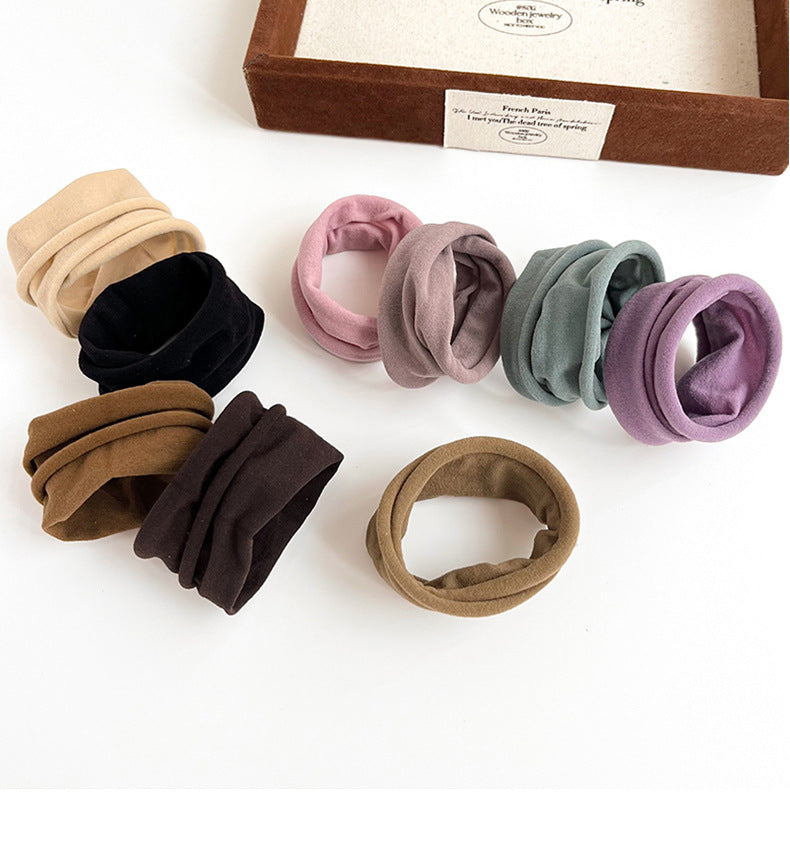 Women's Simple Style Classic Style Solid Color Nylon Pleated Hair Tie