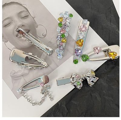 Women's IG Style Bow Knot Alloy Zircon Hair Clip