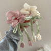 Women's IG Style Sweet Flower Bow Knot Cloth Hair Tie