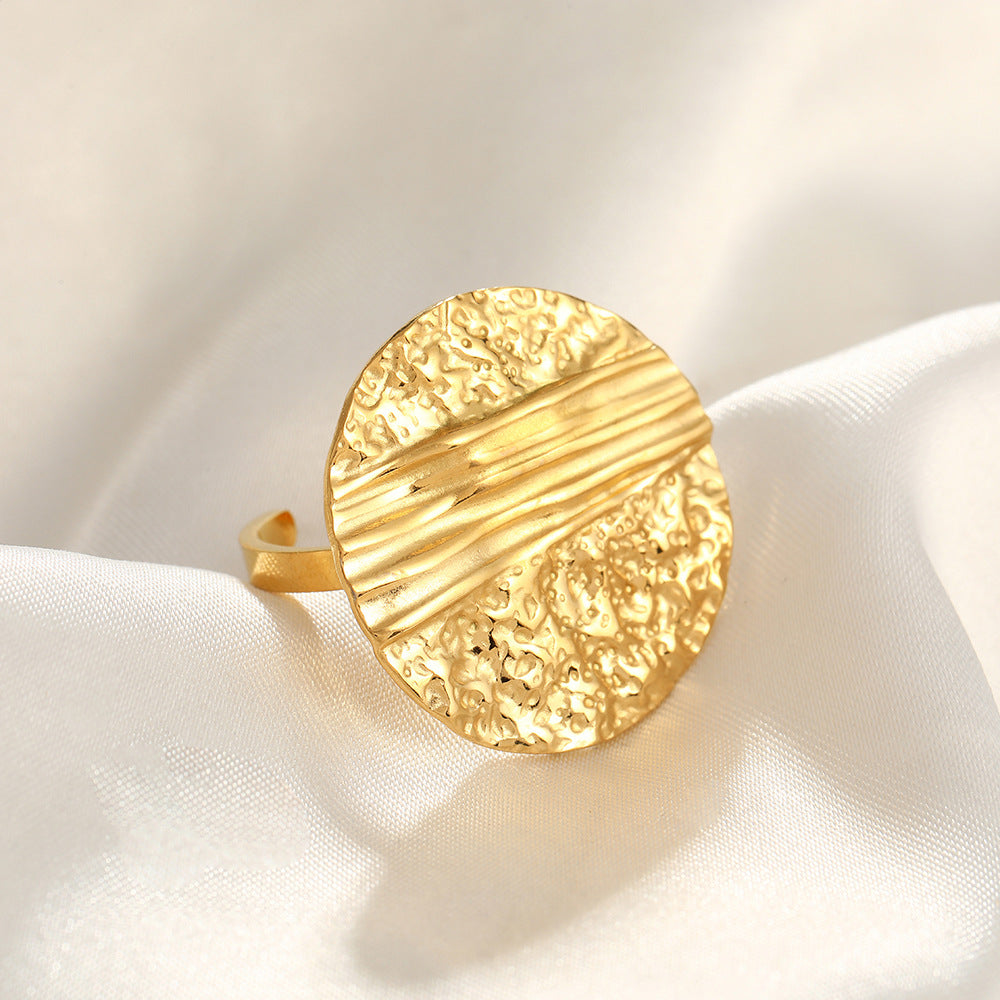 Jewelry Simple Style Commute Geometric 304 Stainless Steel Plating Open Rings