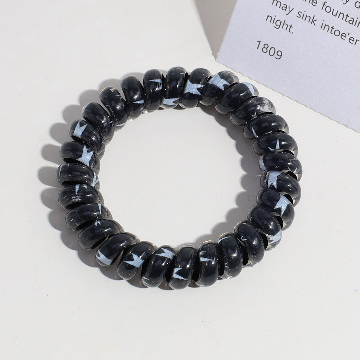 cute star plastic hair tie