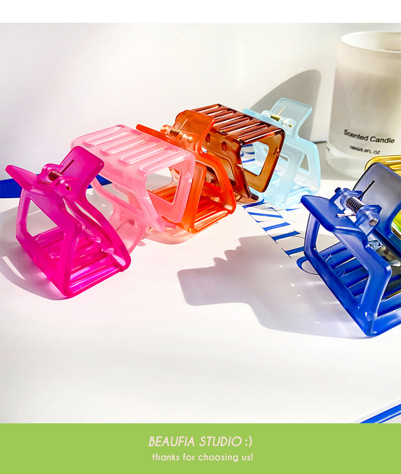 simple style solid color  ps handmade hair claws 1 piece