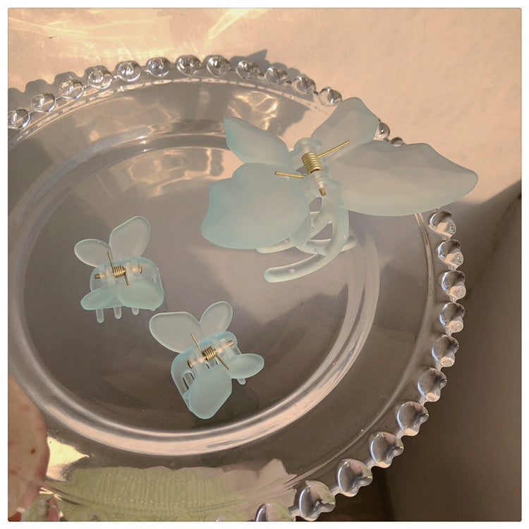 Women's Sweet Butterfly Plastic Stoving Varnish Hair Claws