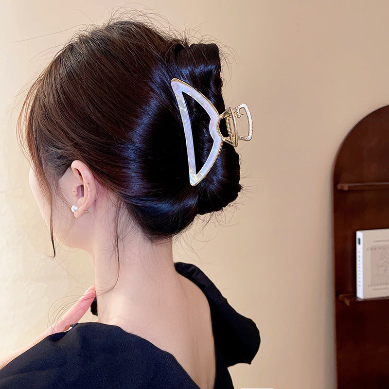 fashion gradient color arylic copper plating hair claws 1 piece