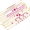 Sweet Flower 304 Stainless Steel Artificial Pearl Bracelets In Bulk