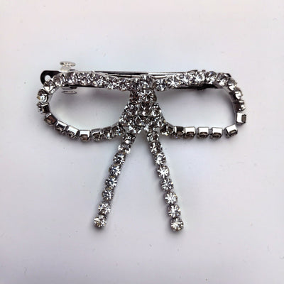 Women's Cute Bow Knot Glass Iron Copper Handmade Hair Clip