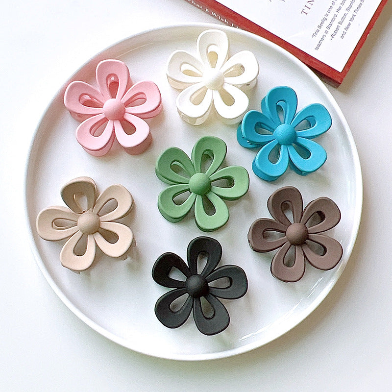 fashion flower plastic hair claws 1 piece