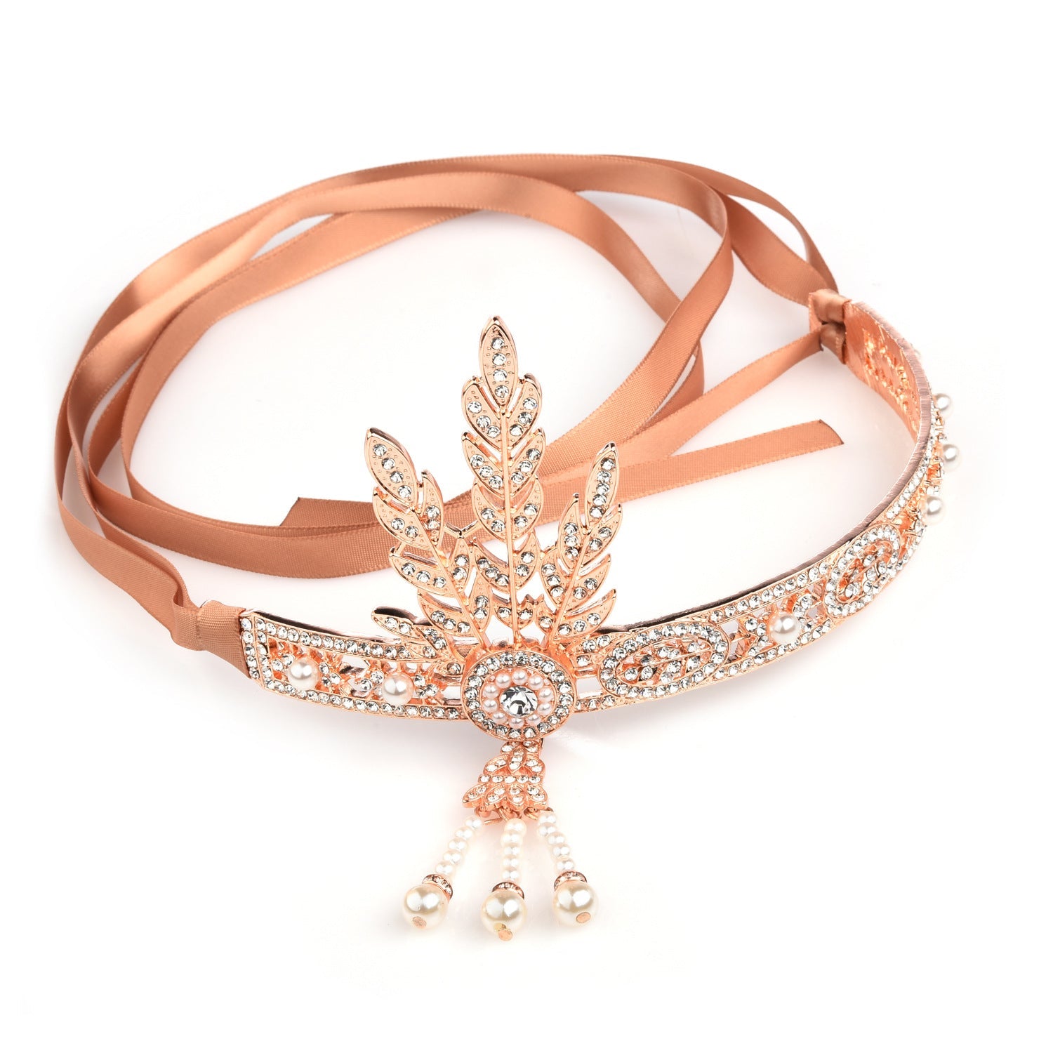 Women's Retro Solid Color Cloth Zinc alloy Inlay Rhinestones Hair Band