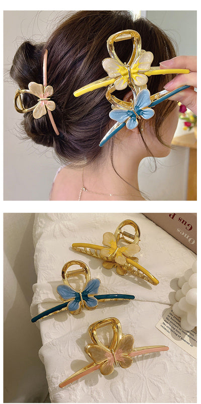 Women's Casual Simple Style Streetwear Butterfly Alloy Hair Claws