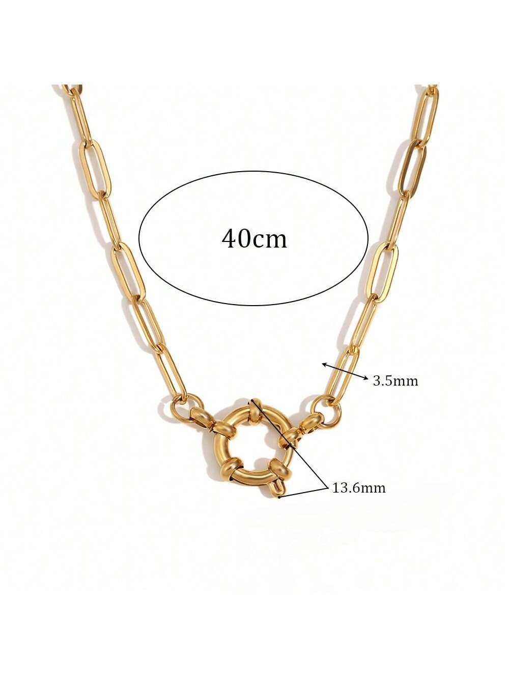 Jewelry Lady Geometric 306 Stainless Steel Plating Necklace