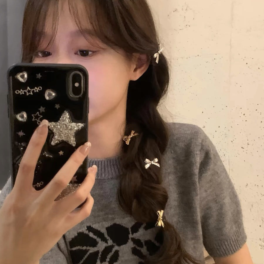 Women's IG Style Bow Knot Alloy Plating Hair Clip