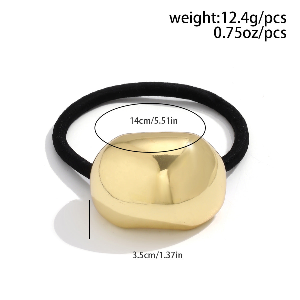 Women's Simple Style Solid Color Alloy Plating Hair Tie