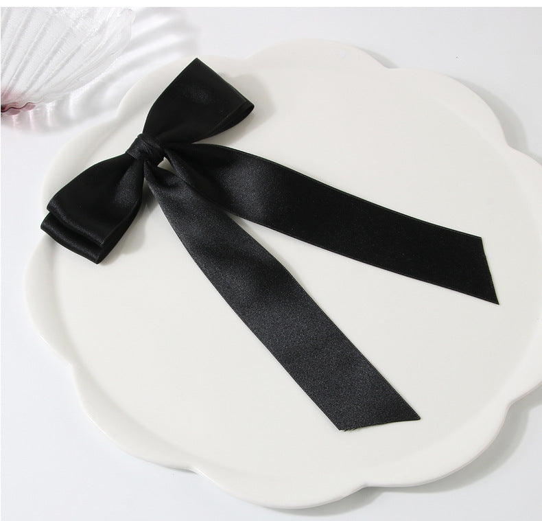 Guanyang  New Arrival 4cm Polyester Cotton Double-Layer Bow Hair Clip Hairpin Lady Updo Word Duckbilled Hair Accessories