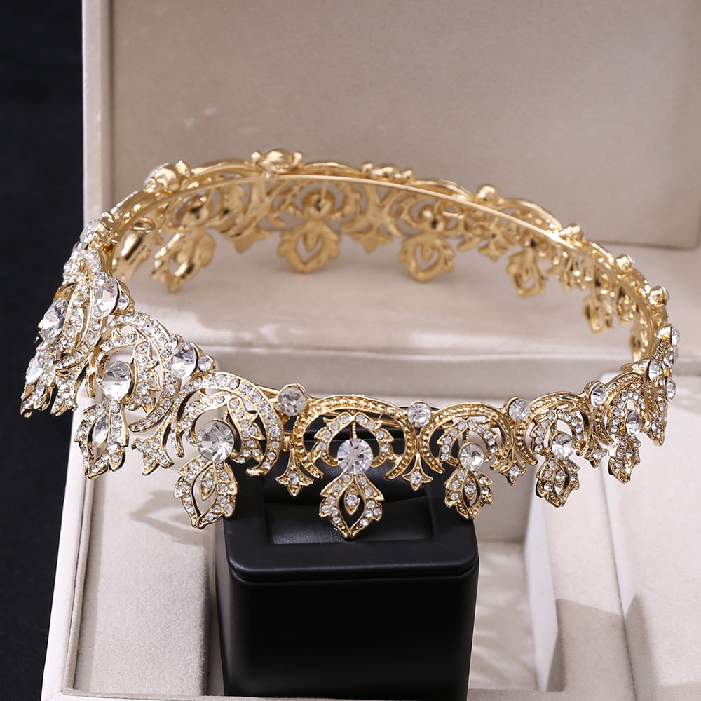 fashion crown alloy inlay rhinestones crown 1 piece