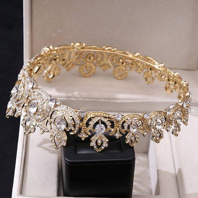 fashion crown alloy inlay rhinestones crown 1 piece