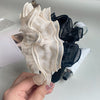 fashion solid color gauze pleated hair band 1 piece
