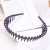 fashion waves solid color plastic hair band 1 piece