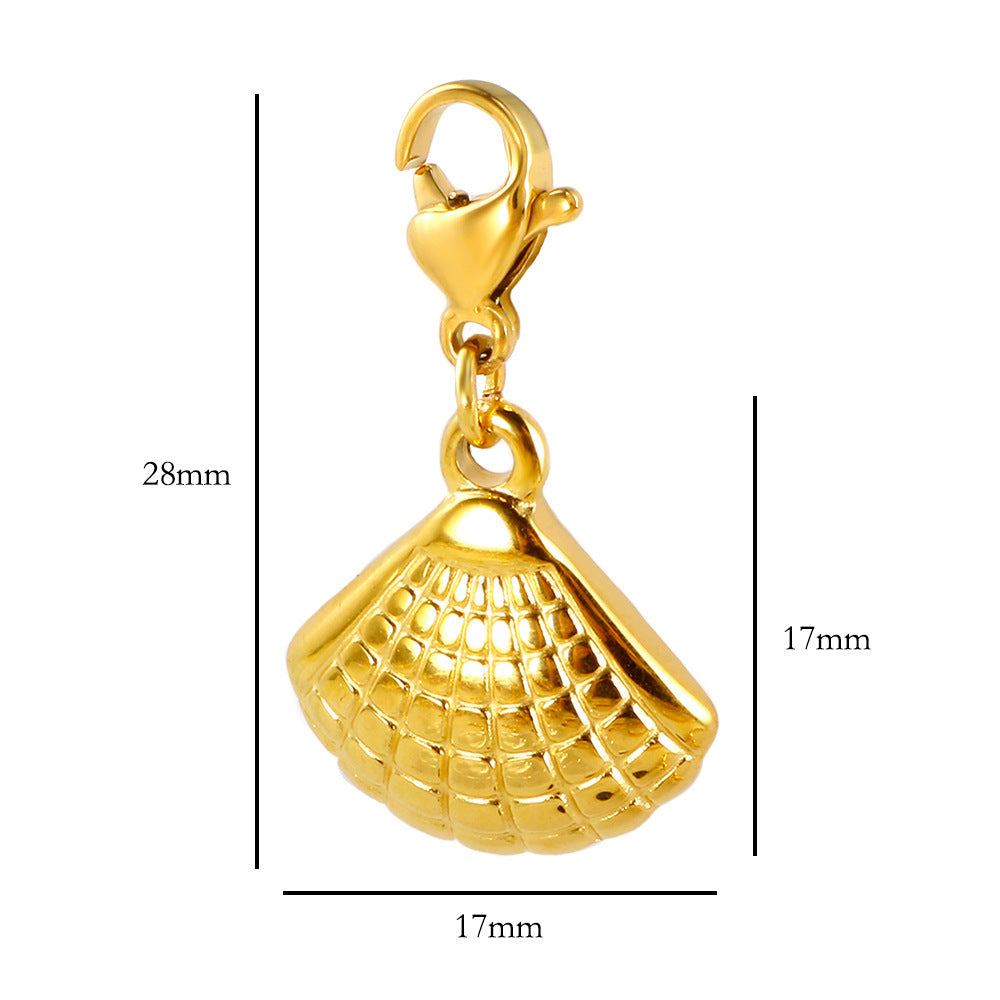 Jewelry Marine Style Roman Numeral Shell Titanium Steel Jewelry Set