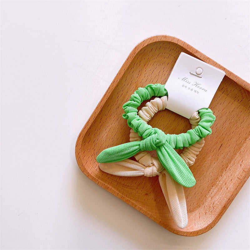 Kid'S Cute Simple Style Solid Color Cloth Hair Tie