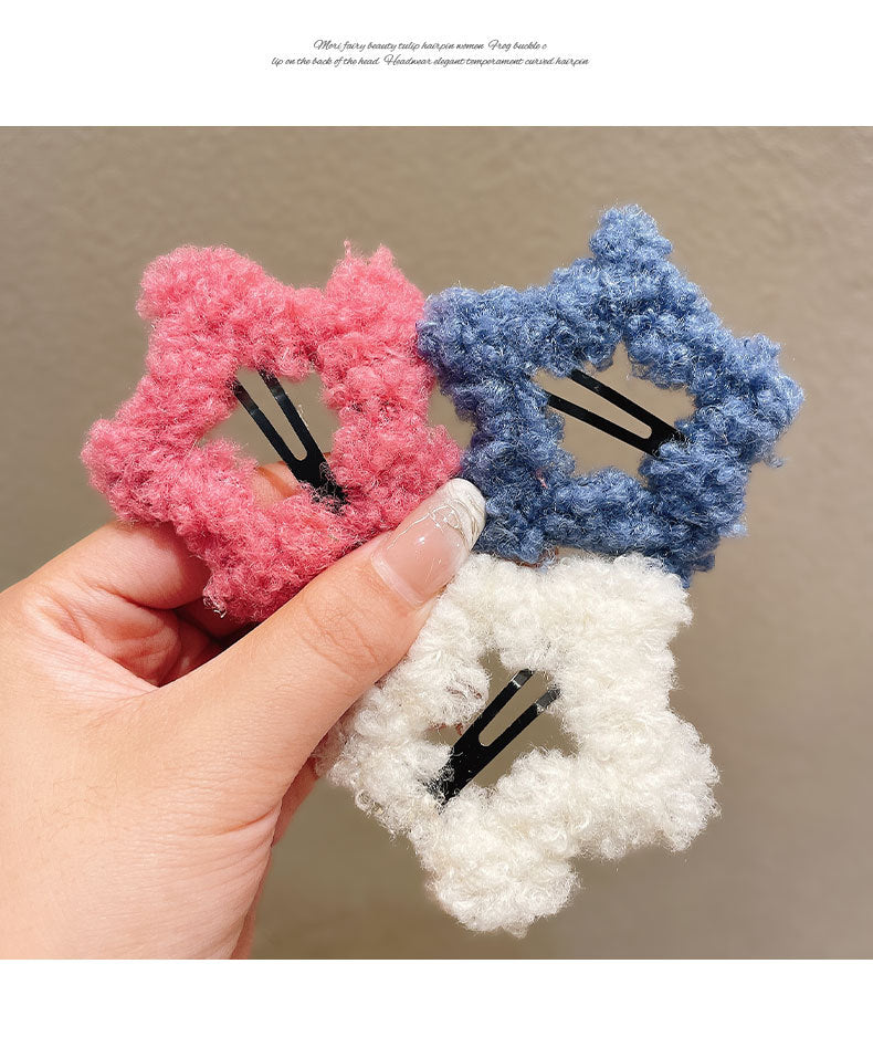 Women's Cute Star Cloth Star Hair Clip