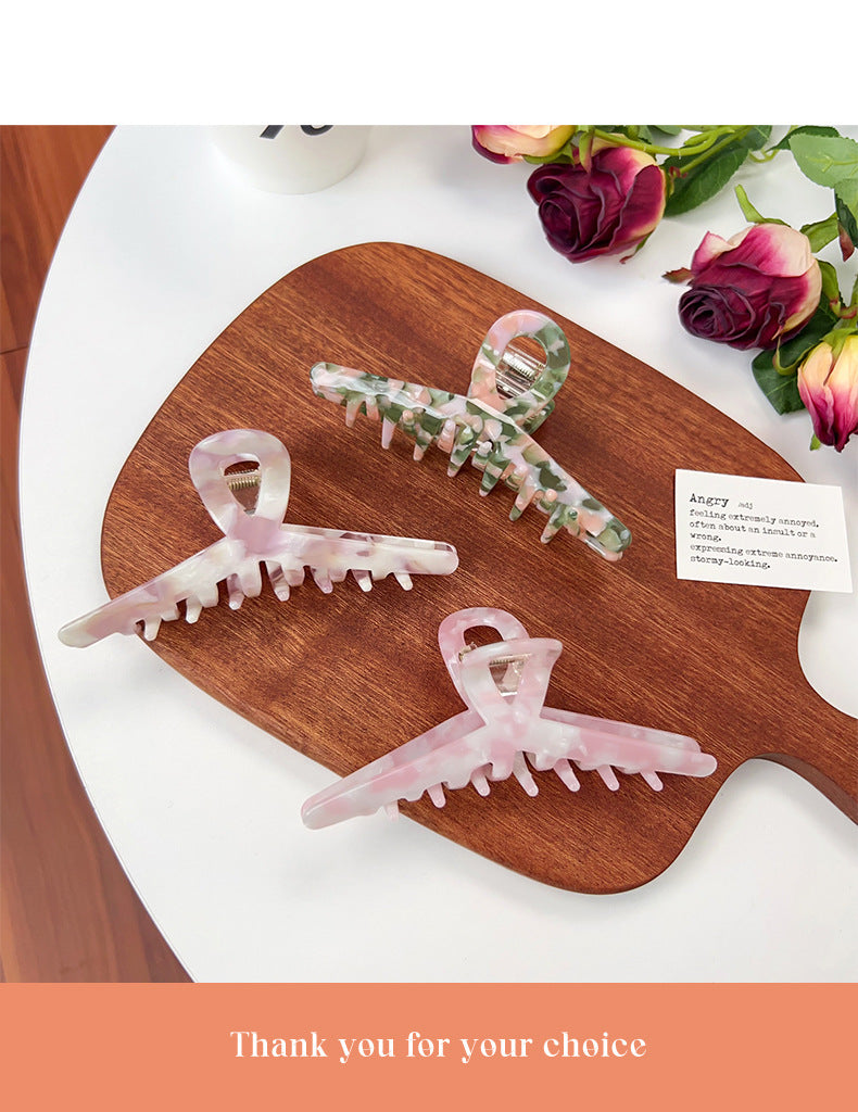 Women's Casual Marble Acetic acid sheets Hair Claws