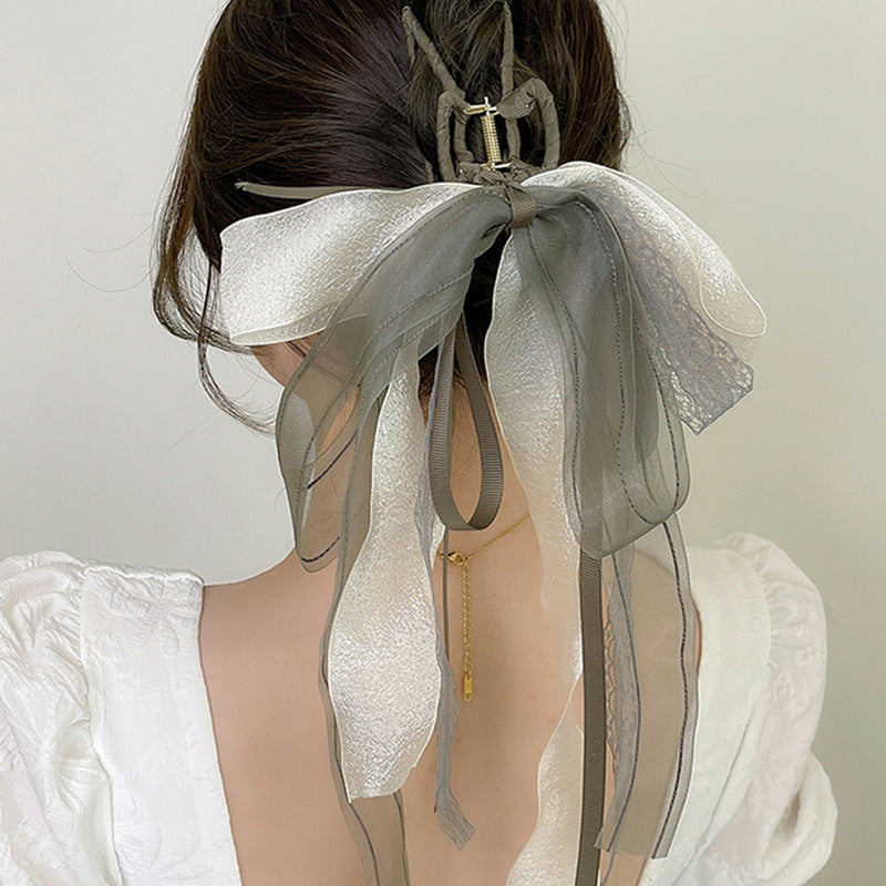 Women's Vintage Style Bow Knot Cloth Hair Claws