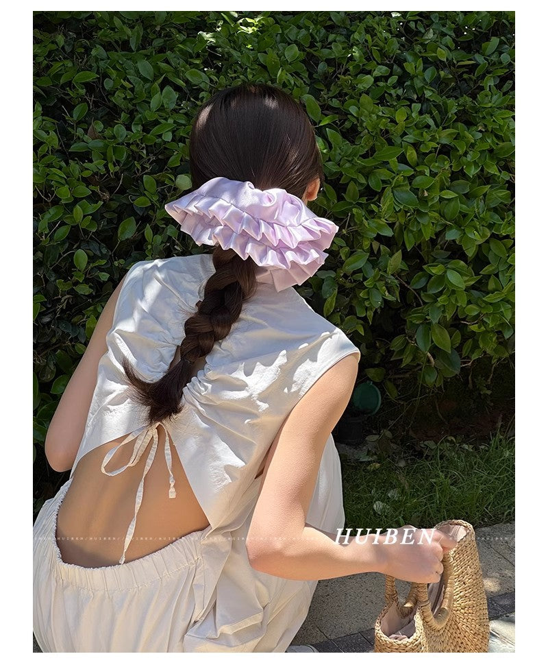 Women's Simple Style Classic Style Solid Color Cloth Handmade Hair Tie