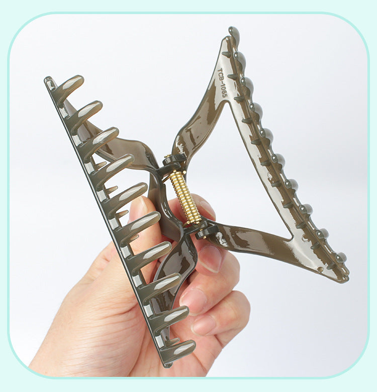 simple style triangle arylic stoving varnish hair claws 1 piece