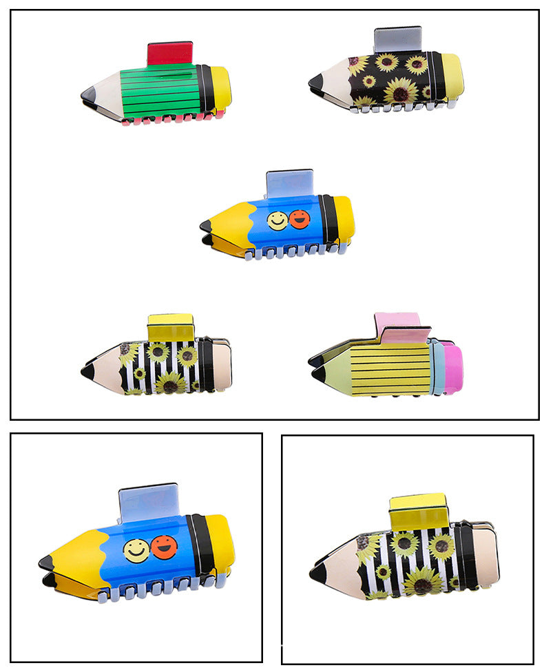 Women's Casual Geometric PVC Hair Claws