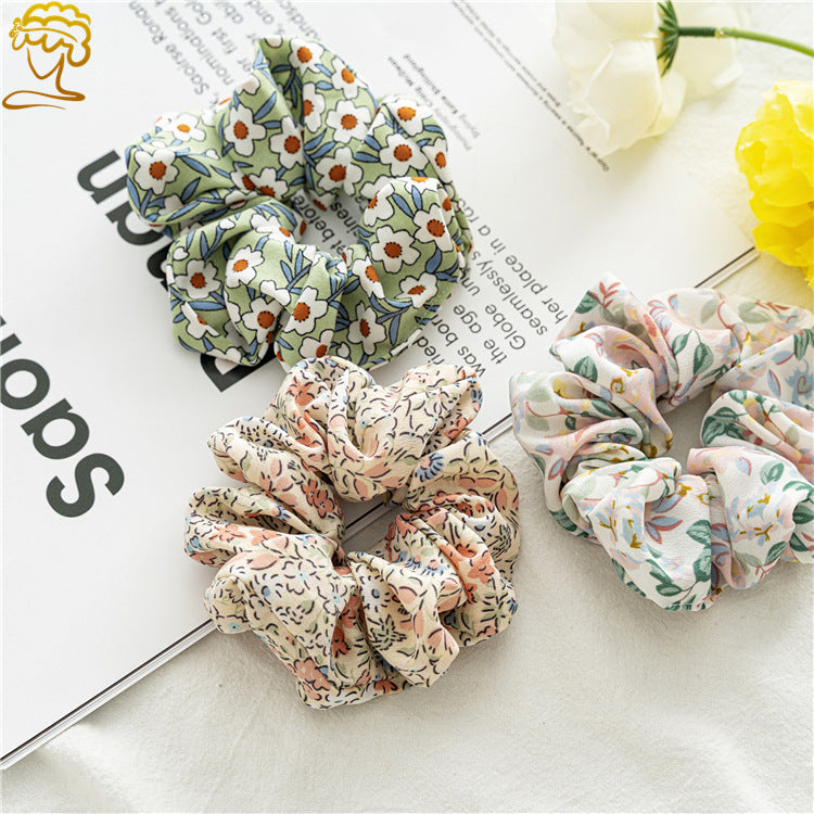 fashion flower cloth hair tie 1 piece