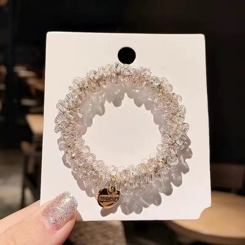 Women's Elegant Geometric Rhinestone Hair Tie