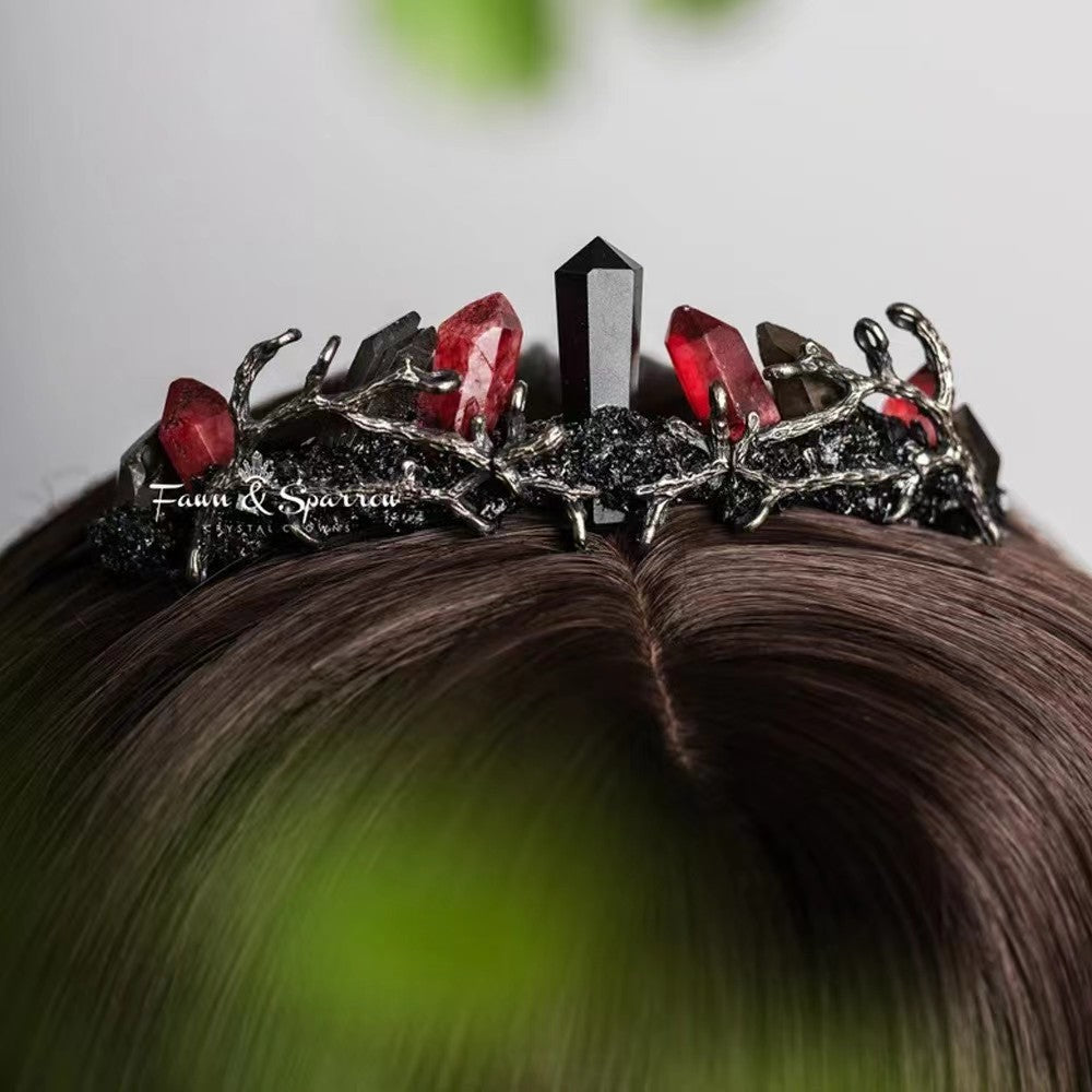 women's retro square crystal inlay crystal hair band