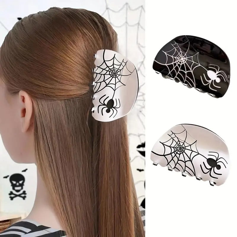 Halloween Simple Style Women's Spider Spider Web Acetic acid sheets Hair Claws