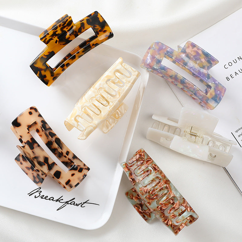 fashion leopard arylic stoving varnish hair claws 1 piece