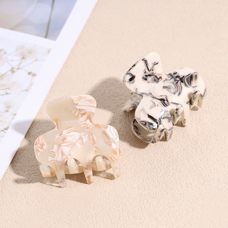 fashion marble acetic acid sheets handmade hair claws 1 piece