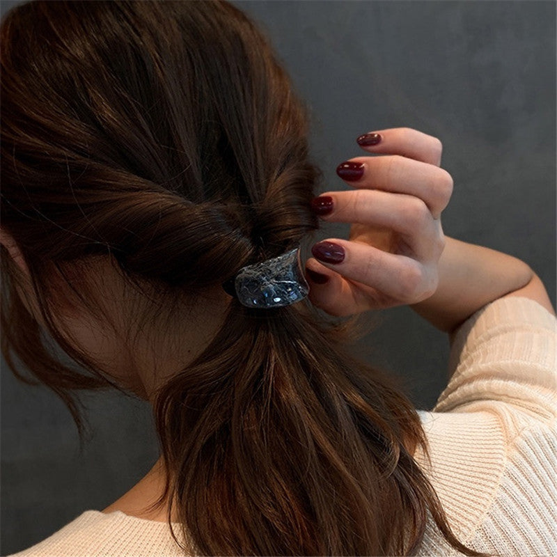 Women's Simple Style U Shape Nylon Resin Acetic acid sheets Hair Tie