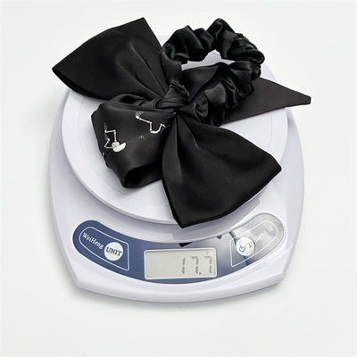 New Bow Long Ponytail Ribbon Large Intestine Hair Ring   Hot Sale Skull Hair Ring Hair Rope