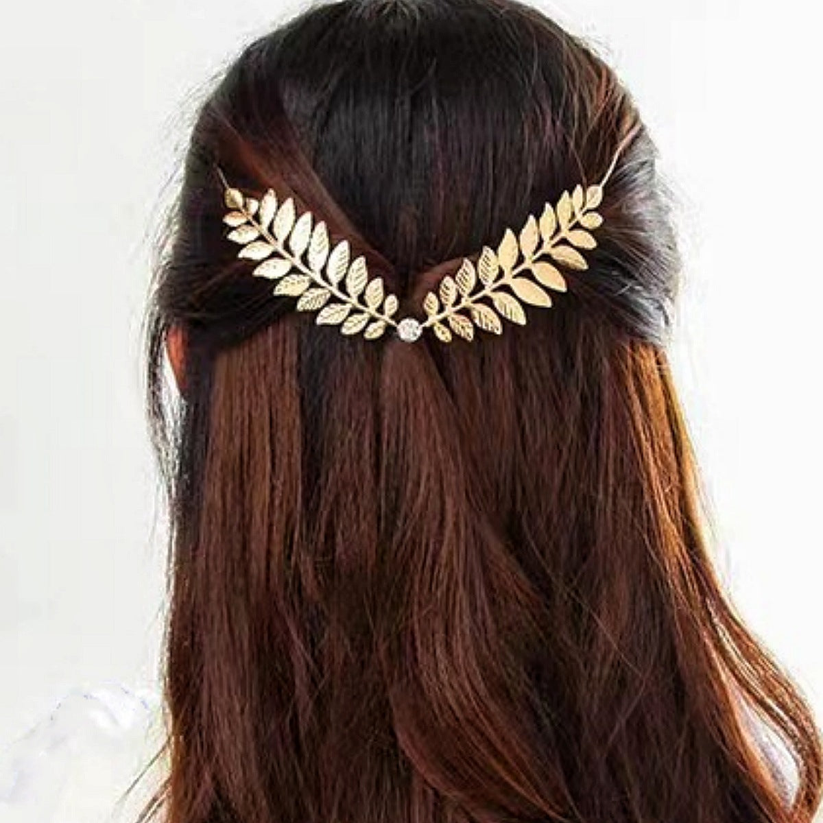 Women's Sweet Simple Style Geometric Leaves Iron Plating Hair Band