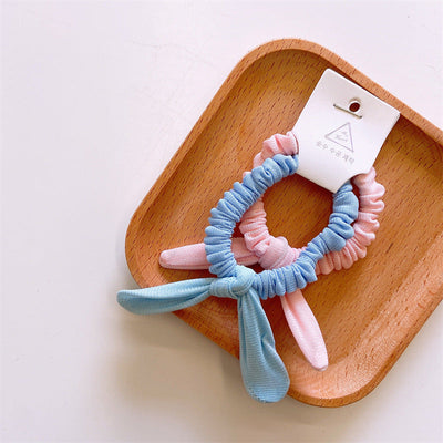 Kid'S Cute Simple Style Solid Color Cloth Hair Tie
