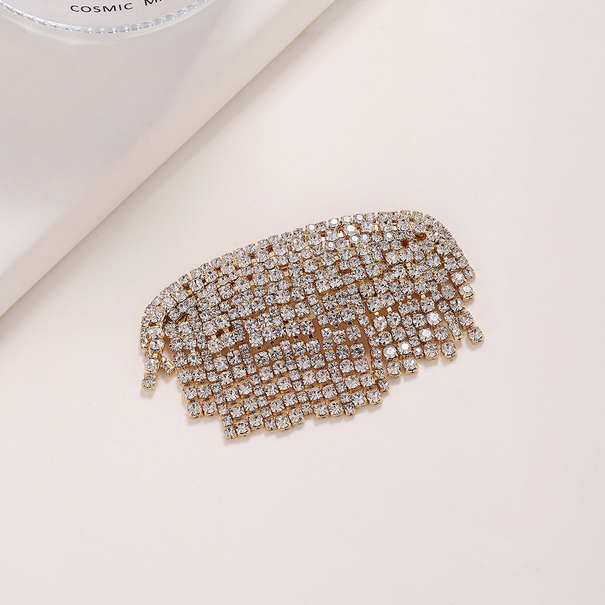 fashion geometric rhinestone plating rhinestones hair clip 1 piece