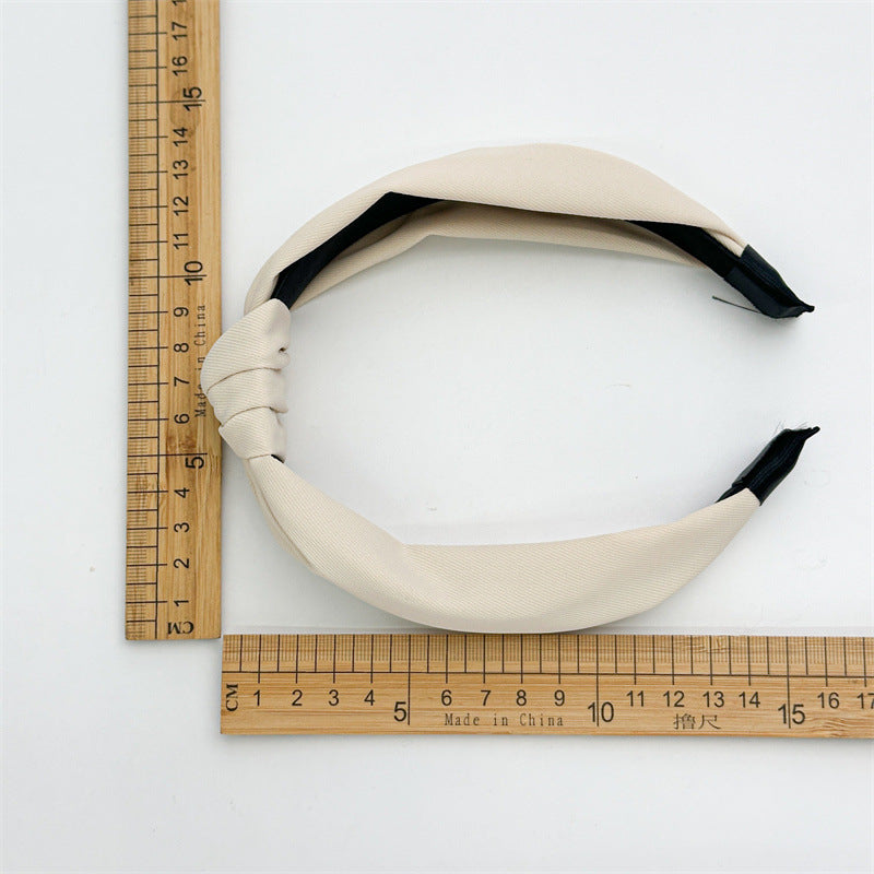 Women's Simple Style Solid Color Cloth Hair Band