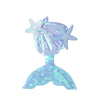 cute mermaid sequin cloth patchwork hair clip