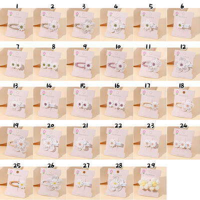 Kid'S Sweet Flower Cloth Hair Clip