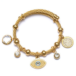 1 Piece Titanium Steel Devil's Eye Pendant