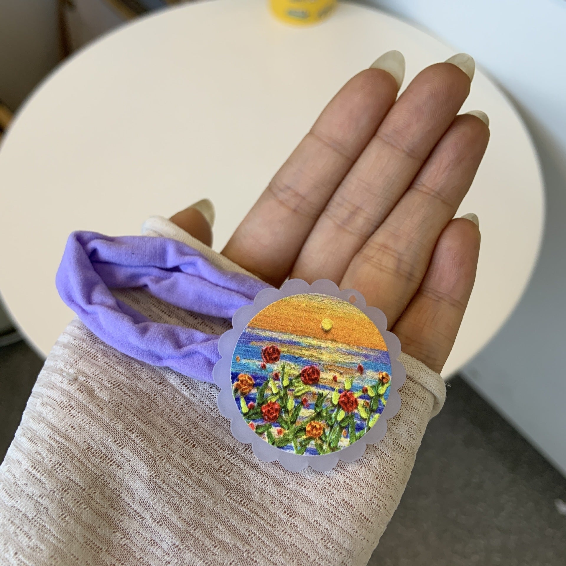 Women's Cartoon Style Flower Arylic Hair Tie