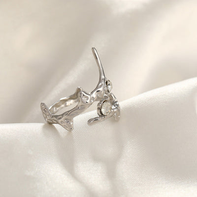 Jewelry Simple Style Commute Geometric 304 Stainless Steel Plating Open Rings